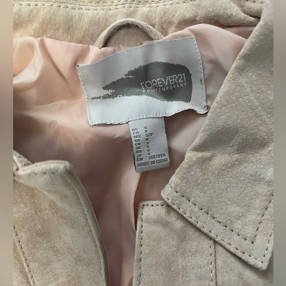 Forever 21 light pink leather jacket - Picture 2 of 3